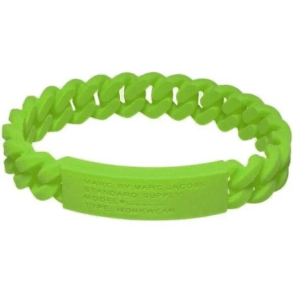 Mark by Mark Jacobs Braided Silicone Bracelet Toucan Green NWT - Picture 1 of 2